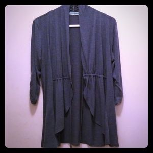 Teal Green Waist Tie Cardigan